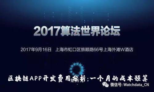 区块链APP开发费用分析：一个月的成本预算