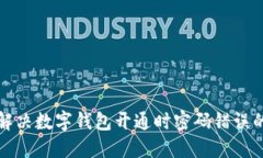 如何解决数字钱包开通时